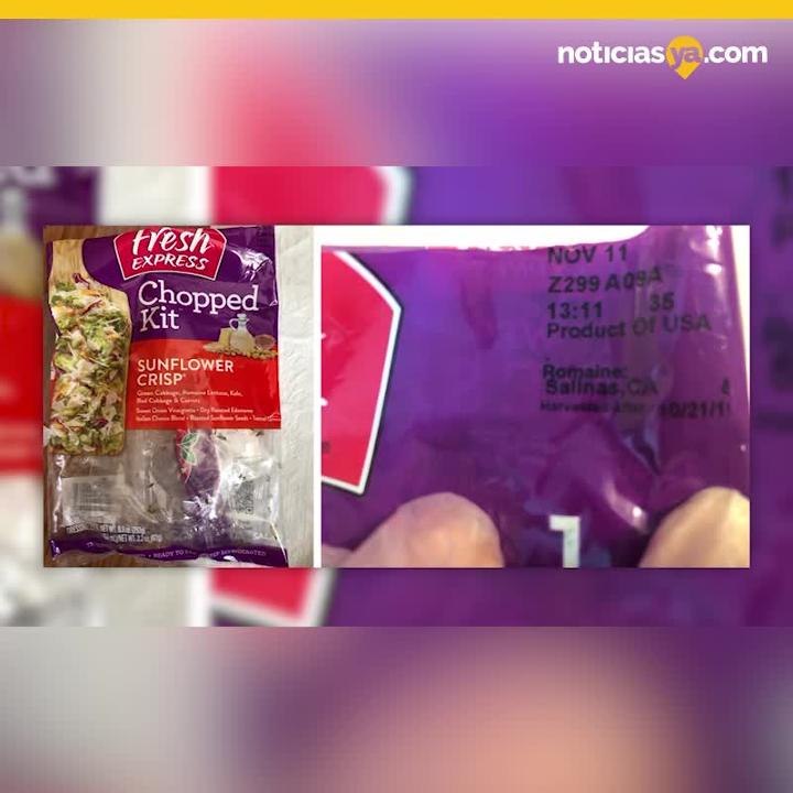 Emiten alerta por ensaladas "Fresh Express" infectadas con E. coli