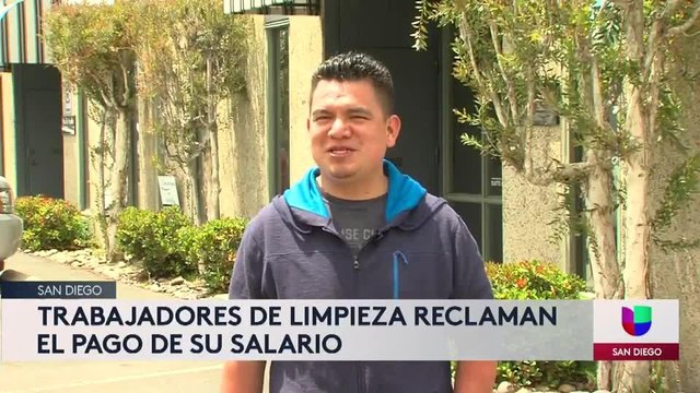 Empleados denuncian falta de pagos en empresa de limpieza de San Diego
