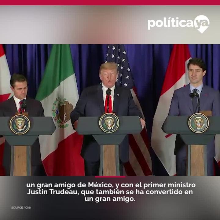 Trump habla tras firma de nuevo tlcan