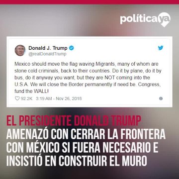 Caravana Migrante cierre de garita San Ysidro