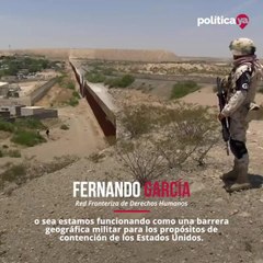 Policía de México persigue a migrantes