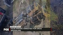Four minors arrested after alleged drug smuggling attempt