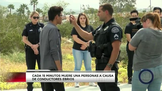 Simulacro para prevenir choques automovilísticos