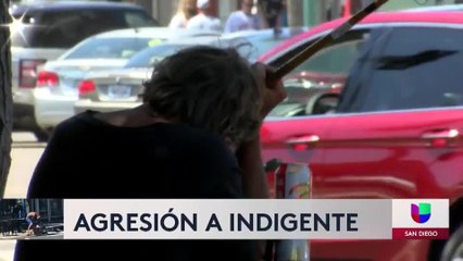 Video de agresión a indigente frente a restaurante de Pacific Beach indigna a las redes sociales