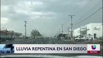 LLuvia toma por sorpresa al condado de San Diego