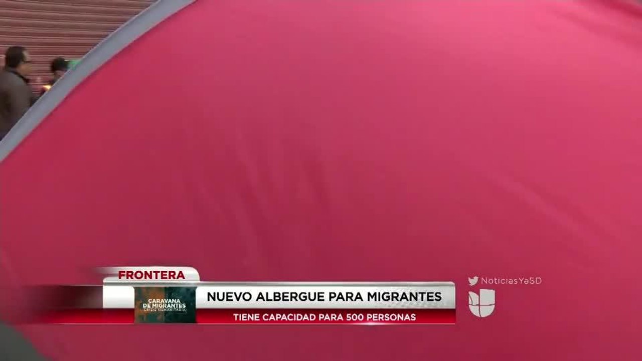 Trasladan a 500 migrantes a un nuevo refugio en Tijuana
