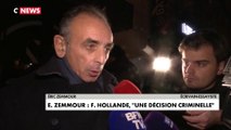 Hostilités entre Eric Zemmour et François Hollande