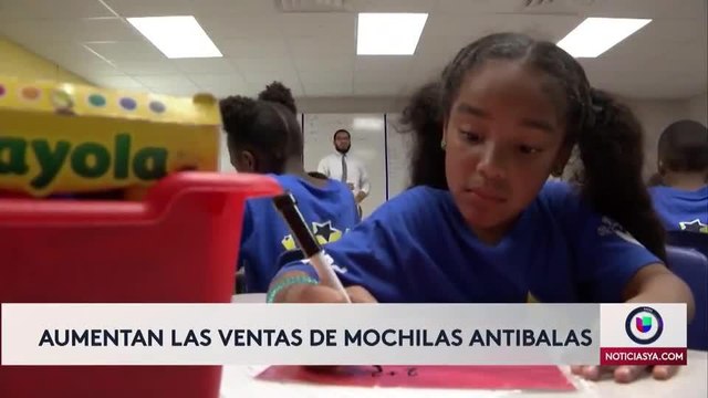 Aumentan ventas de mochilas antibalas