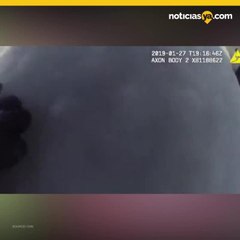 Cadena humana rescata a hombre que cayó al lago Michigan congelado