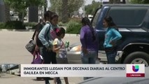 Migrantes buscando asilo llegan al centro galilee luzdelia