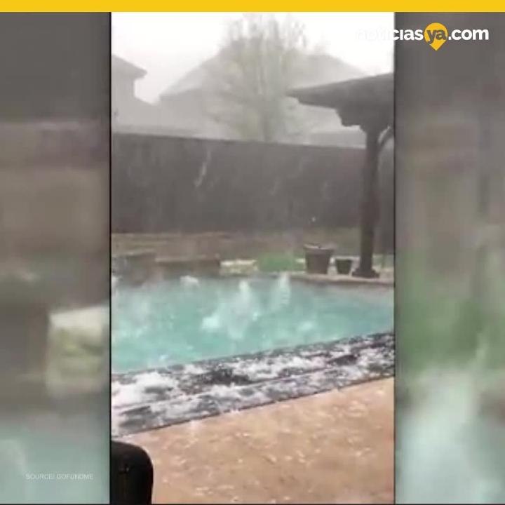 Granizo en el norte de Texas