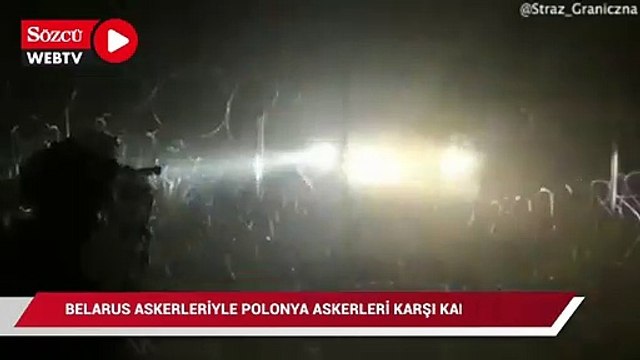 Belarus askerleriyle Polonya askerleri karşı karşıya geldi