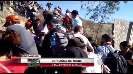 Caravana migrante afecta el turismo entre San Diego y Tijuana