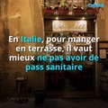 En Italie, pour manger en terrasse, il vaut mieux ne pas avoir de pass sanitaire (2)