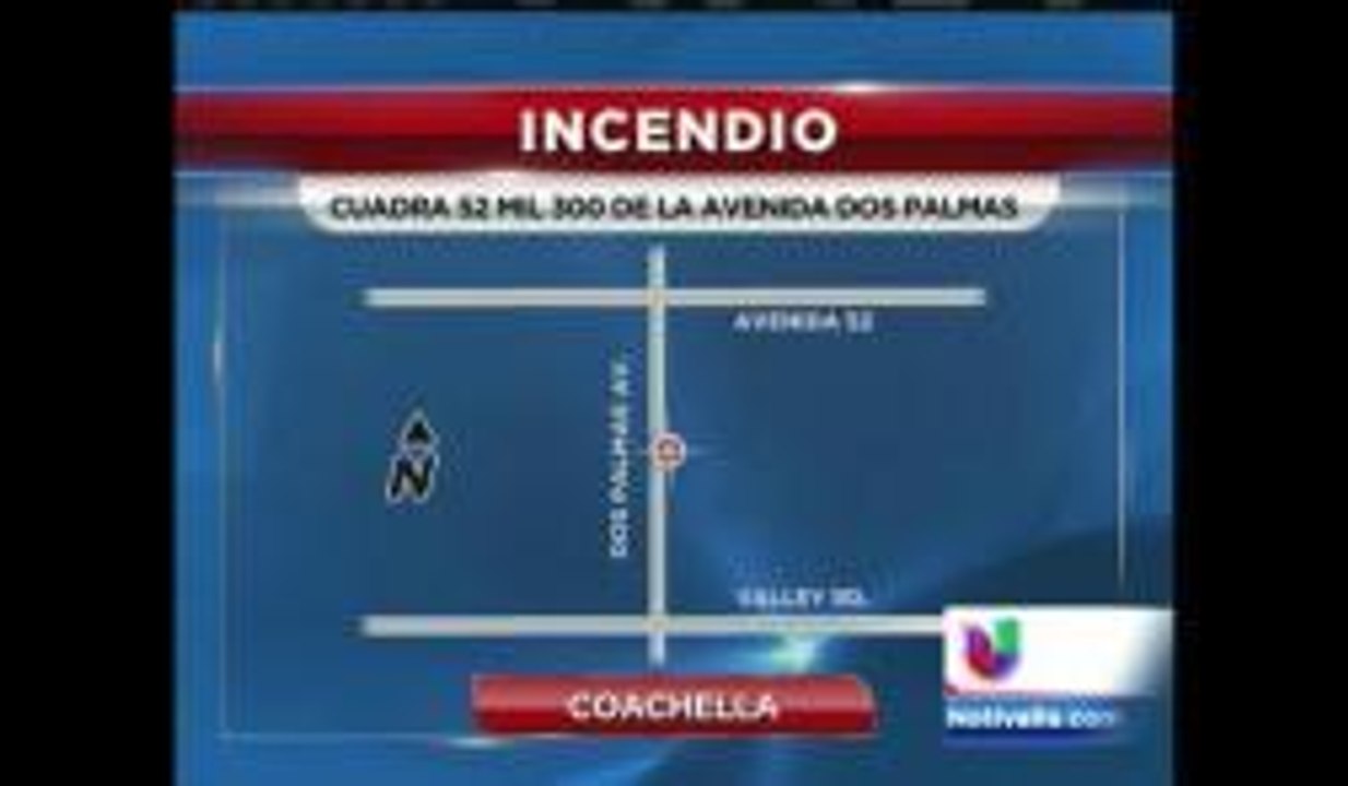 Una falla en un calentador de agua provocó un incendio en Coachella