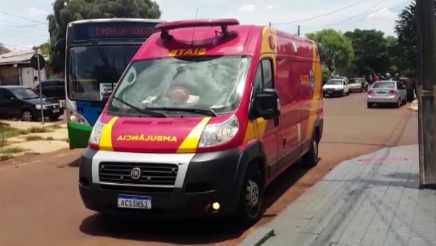 Ciclista de 14 anos é atingida por automóvel no Bairro Esmeralda, em Cascavel