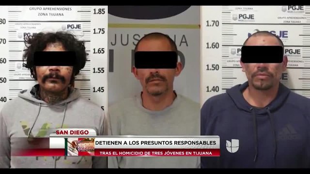 Detienen a 3 sospechosos de ejecutar a 2 jóvenes de San Diego en Tijuana