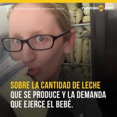 Su extrana condicion le hace producir leche materna en exceso
