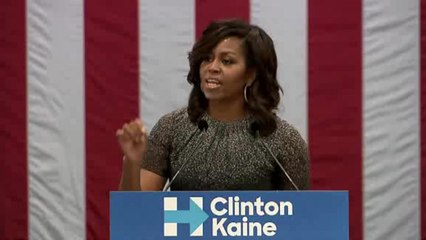 Michelle Obama: Trump amenaza la democracia