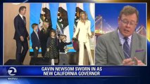 Californias Gov. Gavin Newsom rebukes White House in inaugural, his son steals the show - Story  KTVU - httpwww.ktvu.comnewscalifornia-s-gov-gavin-newsom-rebukes-white-house-in-inaugural-his-son-steals-the-show