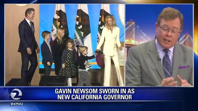 Californias Gov. Gavin Newsom rebukes White House in inaugural, his son steals the show - Story KTVU - http ktvu.comnewscalifornia-s-gov-gavin-newsom-rebukes-white-house-in-inaugural-his-son-steals-the-show