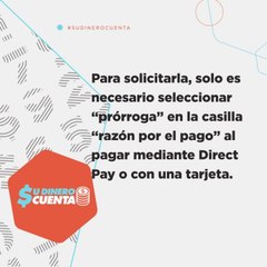 Extensiones en el pago de mis impuestos