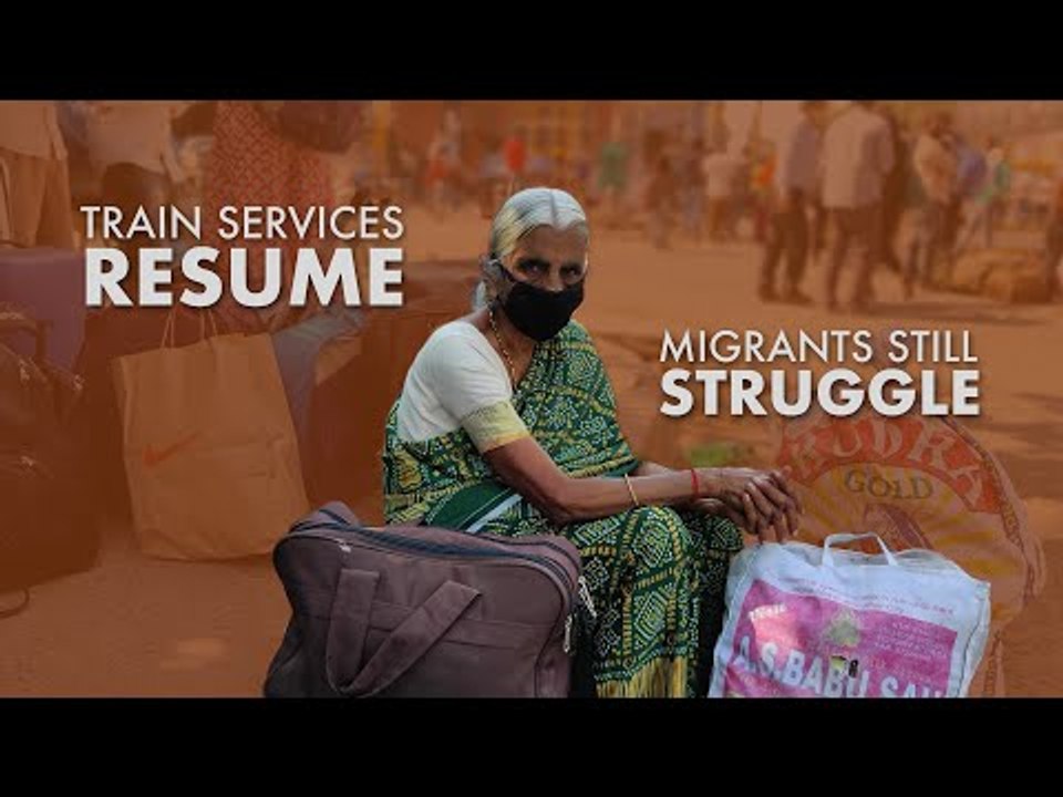 At New Delhi station, migrants desperate to cat...