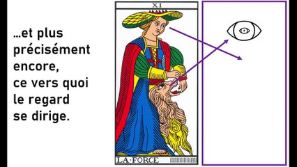 Vincent Beckers présente la carte de la Force, du tarot de Marseille