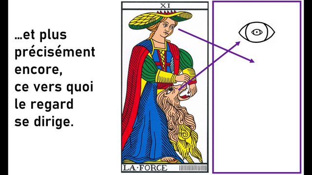 Vincent Beckers présente la carte de la Force, du tarot de Marseille