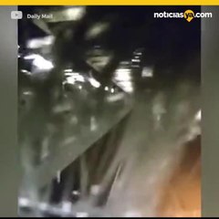 Hombre salta frente a tren en intento de suicidio