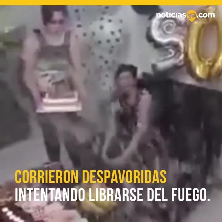 Cumpleañera en llamas