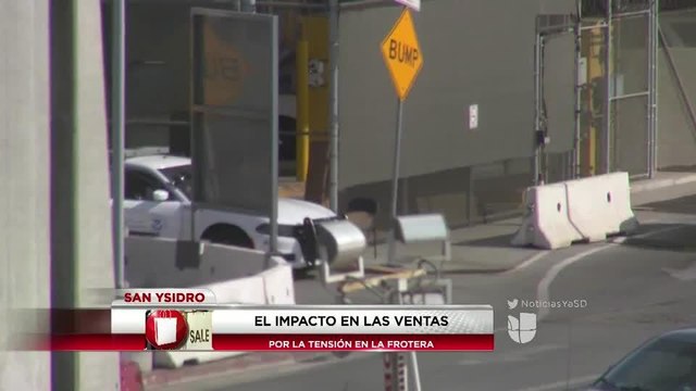 Cierre de garita afecta a comercios en San Ysidro