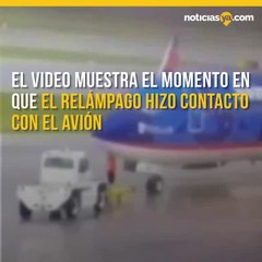 Rayo impacta un avi%c3%b3n y quema a un empleado de un aeropuerto en Florida