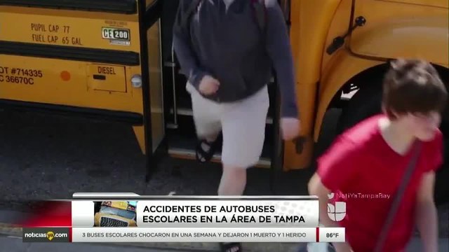 3 buses escolares chocaron en una semana y dejaron 1 muerto y 1 herido..