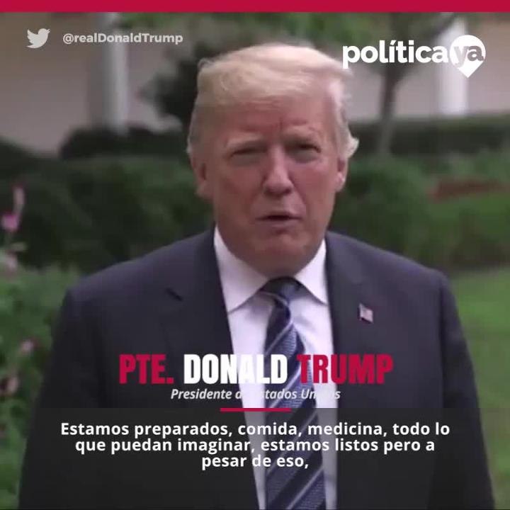 Trump mensaje Florence