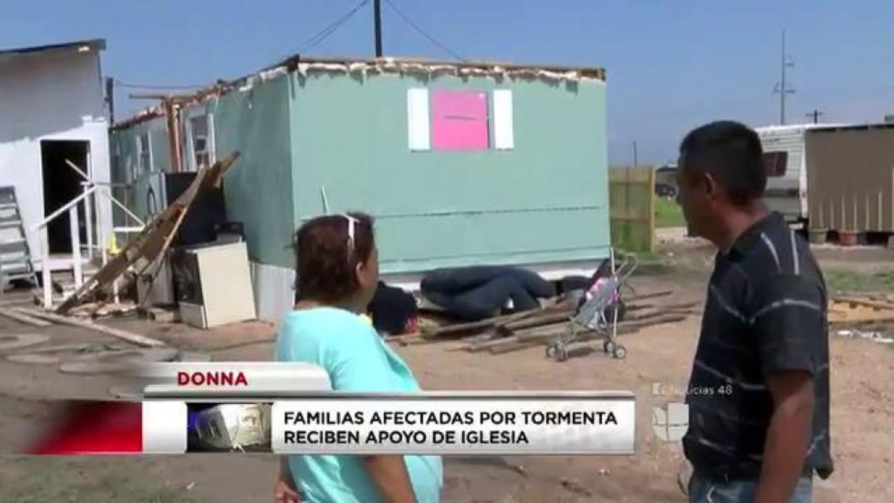 Familias afectadas por tormenta reciben apoyo de iglesia