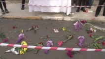 Kadınlar, Başak Cengiz'in öldürüldüğü yere karanfil bıraktı