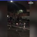 Caravana de Inmigrantes pasa la noche en la frontera