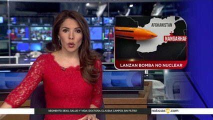 La bomba no nuclear más poderosa es lanzada en Afganistan.