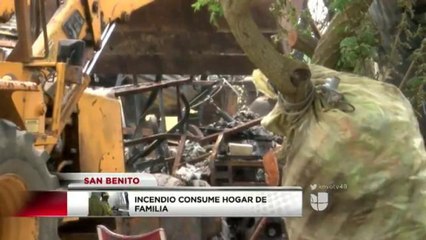 Incendio consume hogar de familia en San Benito