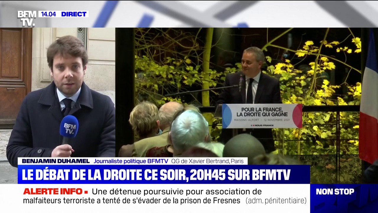 Comment Xavier Bertrand se prépare-t-il au débat des candidats à l'investiture LR, qui aura lieu ce dimanche soir sur BFMTV ?