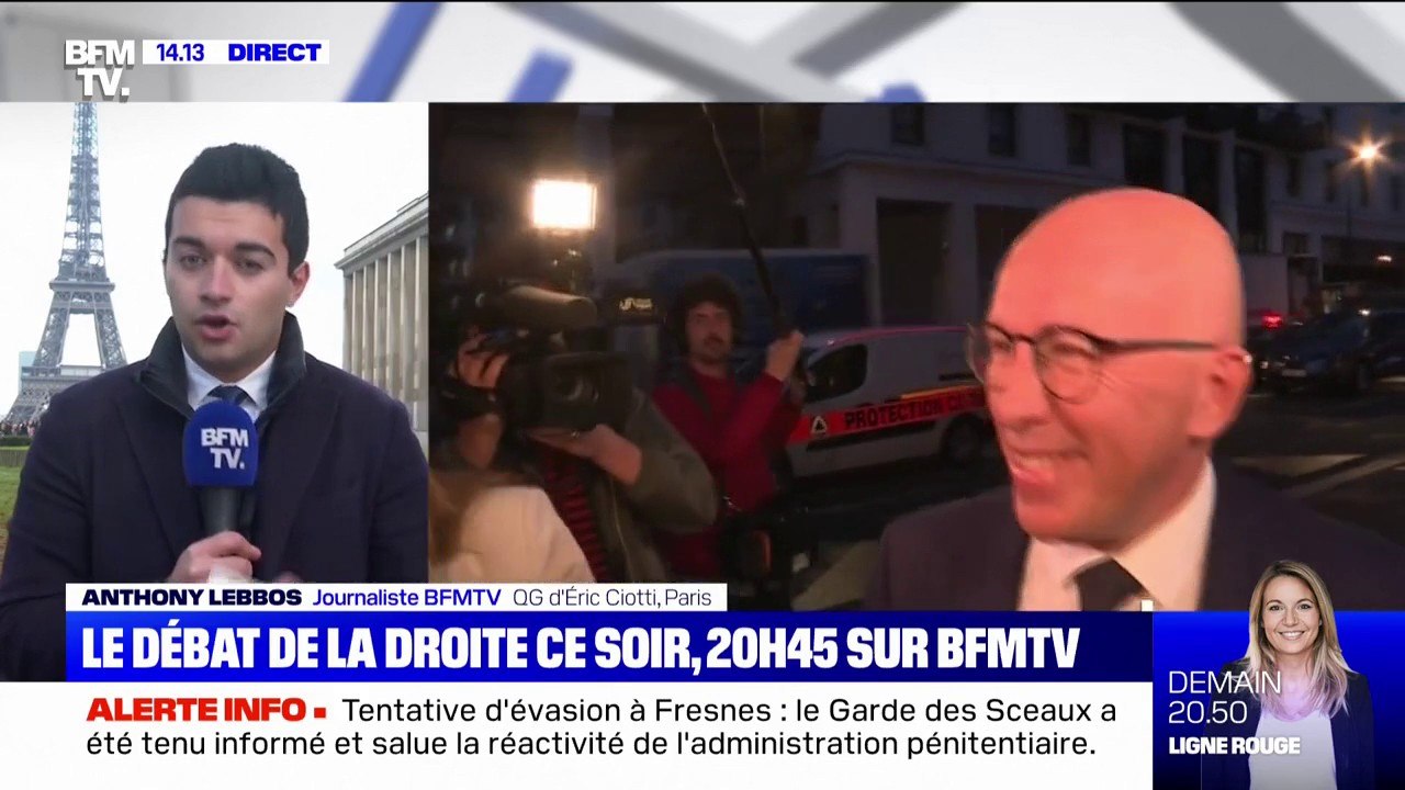 Débat des candidats à l'investiture LR: les soutiens d'Éric Ciotti espèrent créer la surprise