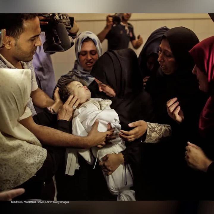 Muere beb de 8 meses por gases lacrimgenos en protestas de Gaza