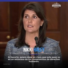 EE.UU. se sale del Consejo de Derechos Humanos de la ONU