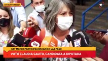 Votó Claudia Gauto  candidata a diputada nacional por el Frente Renovador