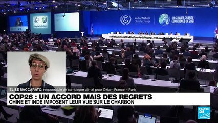L'accord COP26 est un "rendez-vous manqué" : Elise Naccarato, responsable de campagne climat pour Oxfam France