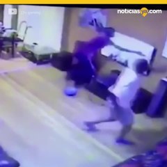 Violento robo por televisor