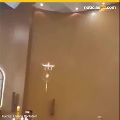 Viral: Hostia vuela en medio de servicio religioso en Brasil