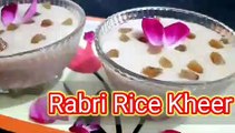 Rabri Kheer Recipe-Perfect kheer I Shahi Kheer Recipe I How to make Rabri Rice Kheer I Rice Kheer by Safina Kitchen