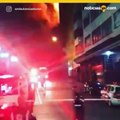 Un muerto, un masivo incendio y un edificio colapsado en Sao Paulo